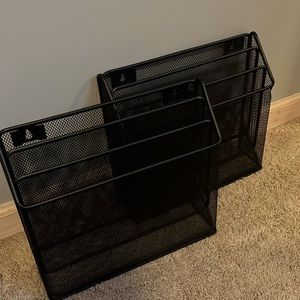 Set of 2 Metal File Organizers
